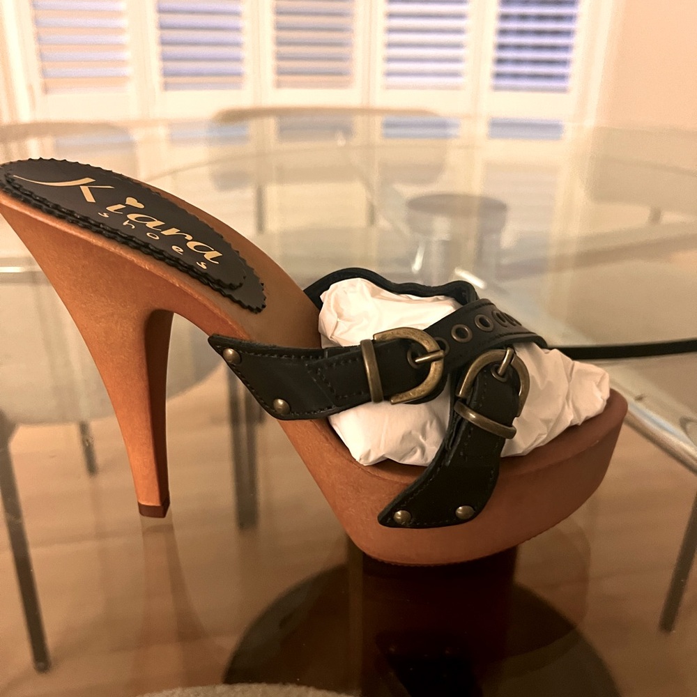 ITALIAN MADE HIGH HEEL STILETTO CLOGS